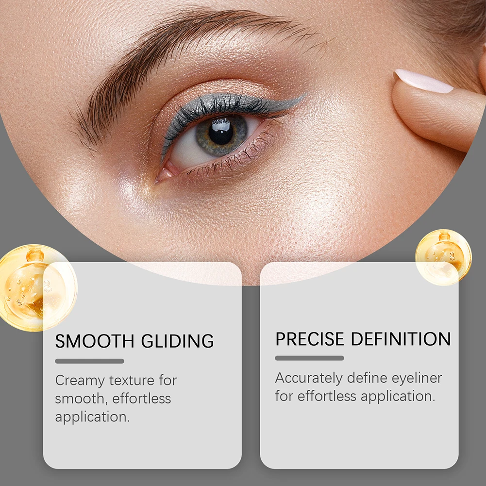 قلم تحديد العيون السائل المقاوم للماء، مظهر طبيعي، يعزز جمال العين والحفلات / مظهر احتفالي