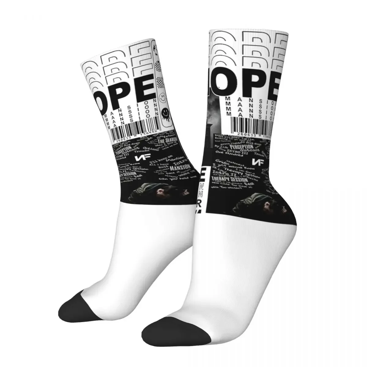 Casual Men Socks Vintage NF Rapper Product Warm 2024 Hope Tour High Quality Socks Spring Autumn Winter