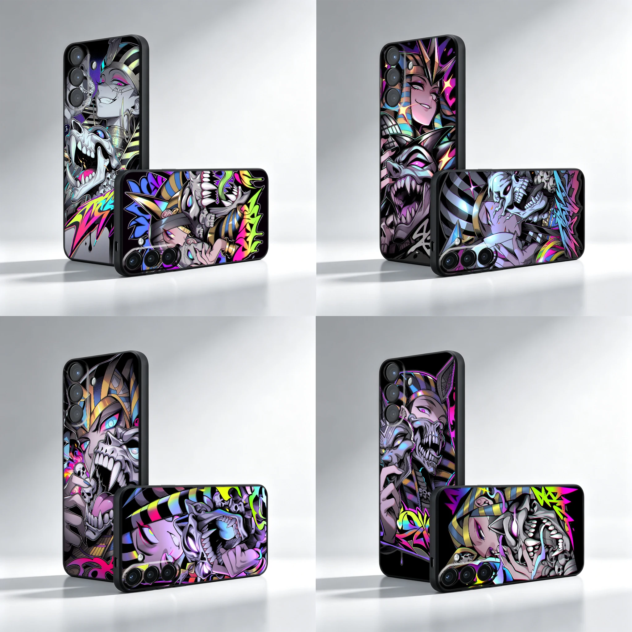 Vil Egyptian Pharaoh Anime Phone Case For Samsung A16 A26 A27 A37 A56 A57 A05S A06 A04S A55 A54 A35 A34 A25 A24 A15 A14 A71 A51