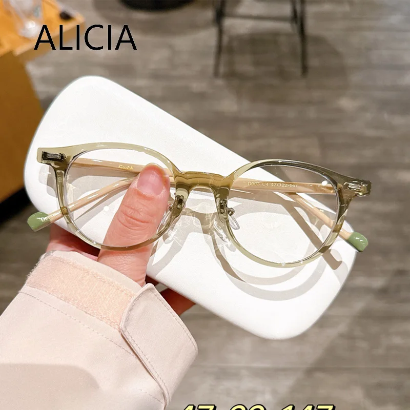 

ALICIA маленькие размеры очки модные ретро круглые полная оправа ультра легкие TR90 очки оптические оправы по рецепту для мужчин и женщин