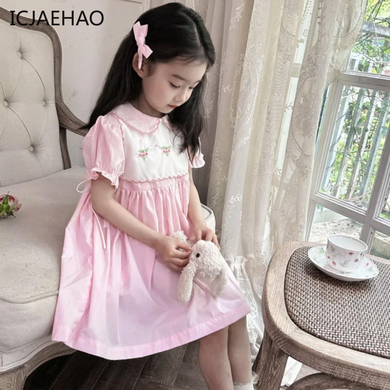 ICJAEHAO 2024 Infant Toddler College Style 2PCS Baby Girls Clothes Kids Princess Birthday Party Casual Summer Matching Outfits