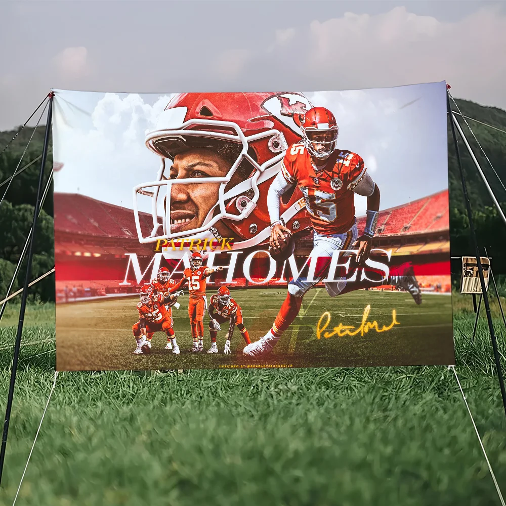 American Football K-Kansas City C-Chiefs Cool flag For Picnic Art Home Decoration Party Outdoor Camping Banner