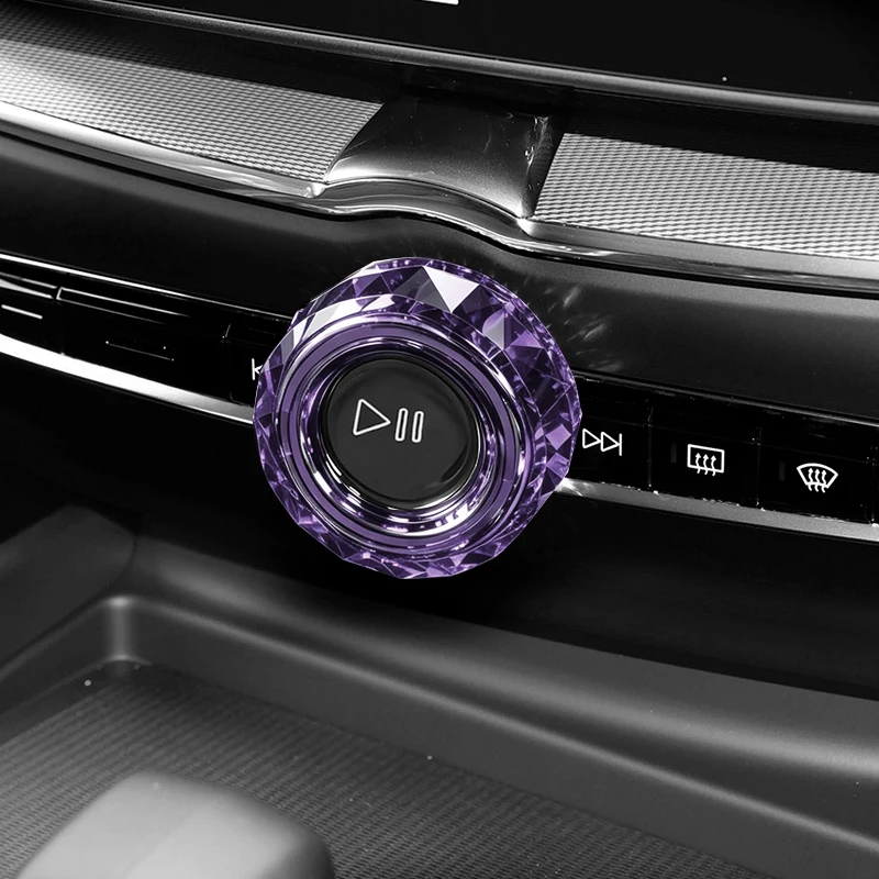 Kristall-Lautstärkeregler Dekorative Knopfabdeckung für Volvo XC40 C40 EC40 EX40 S90 S60 XC90 XC60 V90 V60 – Detail 3