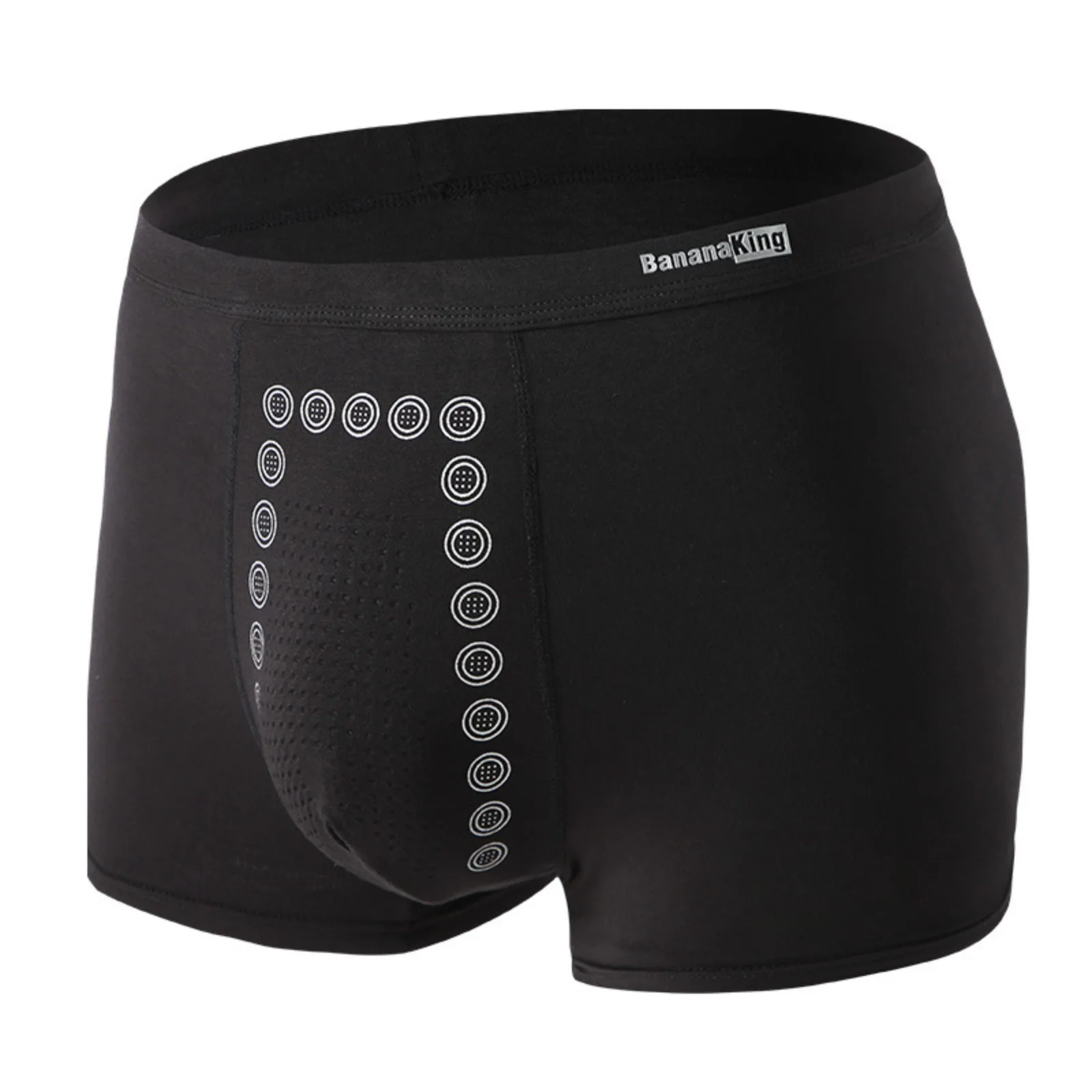 Men's Sports Underwear Breathable Cotton Quick-Dry Boxer Briefs Anti-Slip Waistband & Pouch Support for Gym Running Daily Wear