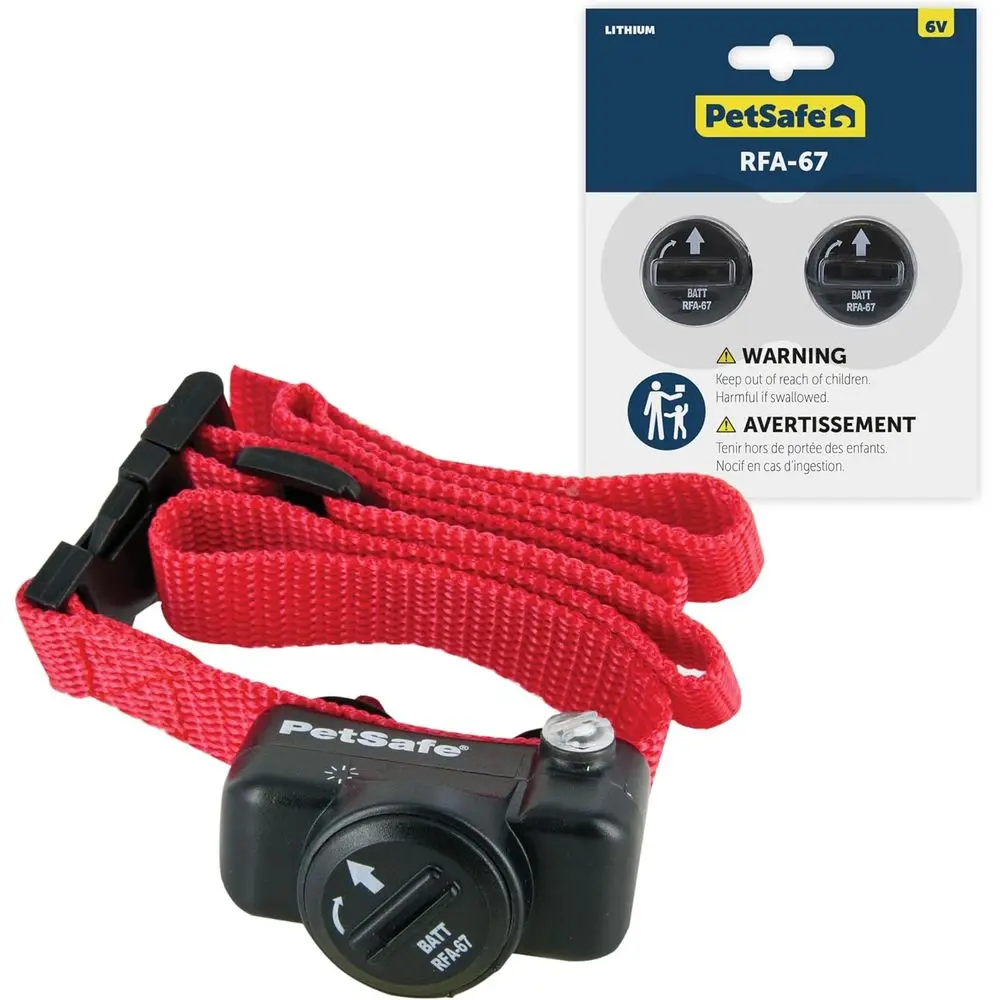 

UltraLight Receiver Collar with 2 Replacement Batteries - Waterproof & Battery Operated Adjustable Invisible Training Collar for