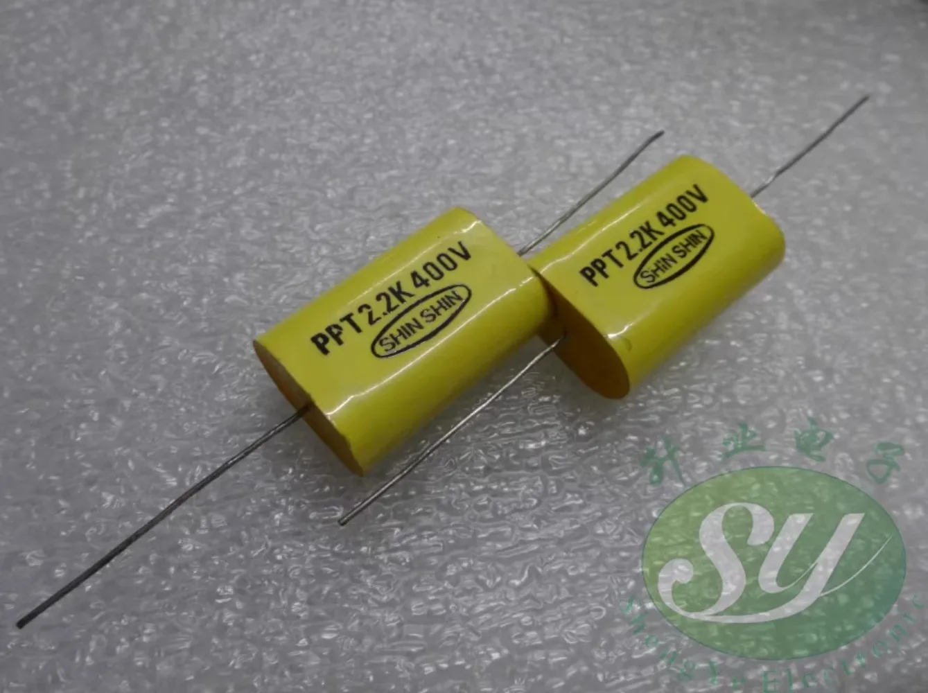 

5PCS SHIN SHIN 2.2uf/400v 2u2f 225 New axial film capacitor