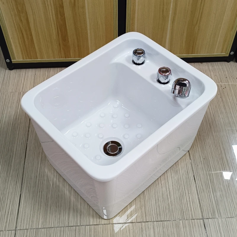 

Wholesale Simple Square Independent Nail Art Basin Foot Therapy Basin Acrylic Foot Bath Foot Basin