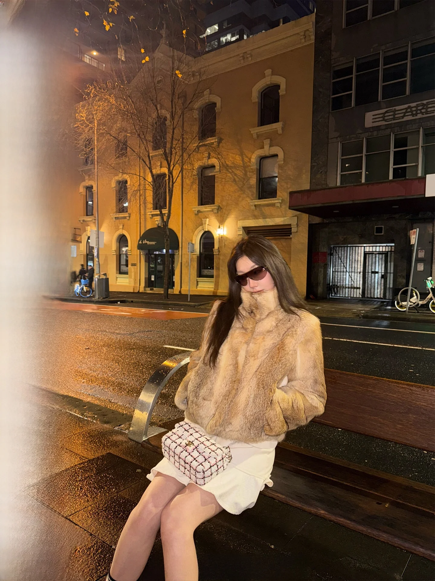 

Пальто Ranwear из искусственного кроличьего меха с воротником-стойкой, индивидуального окрашивания, теплая верхняя одежда для молодежи, модное, из полиэстера, на зиму