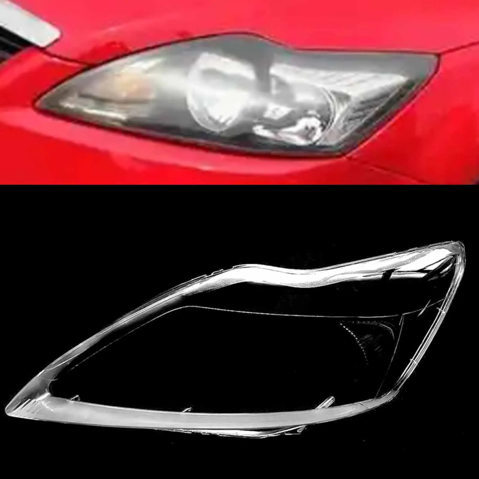 

For Ford Focus 2009-2011 Car Front Headlight Cover Auto Lamp Shell Masks Shell Lampshade Transparent Glass Headlamps
