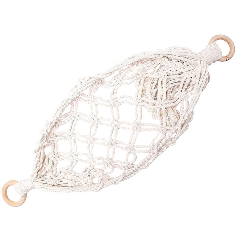 

Hanging Fruit Hammock Multi-Function Vegetable Basket Cotton Rope Material Kitchen Accessory Fresh Air Circulation Decorative