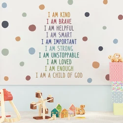 Positive Kid Classroom Wall Picture Inspirational Sticker Education Playroom Motivational Art Wall Sticker Child Bedroom Decor