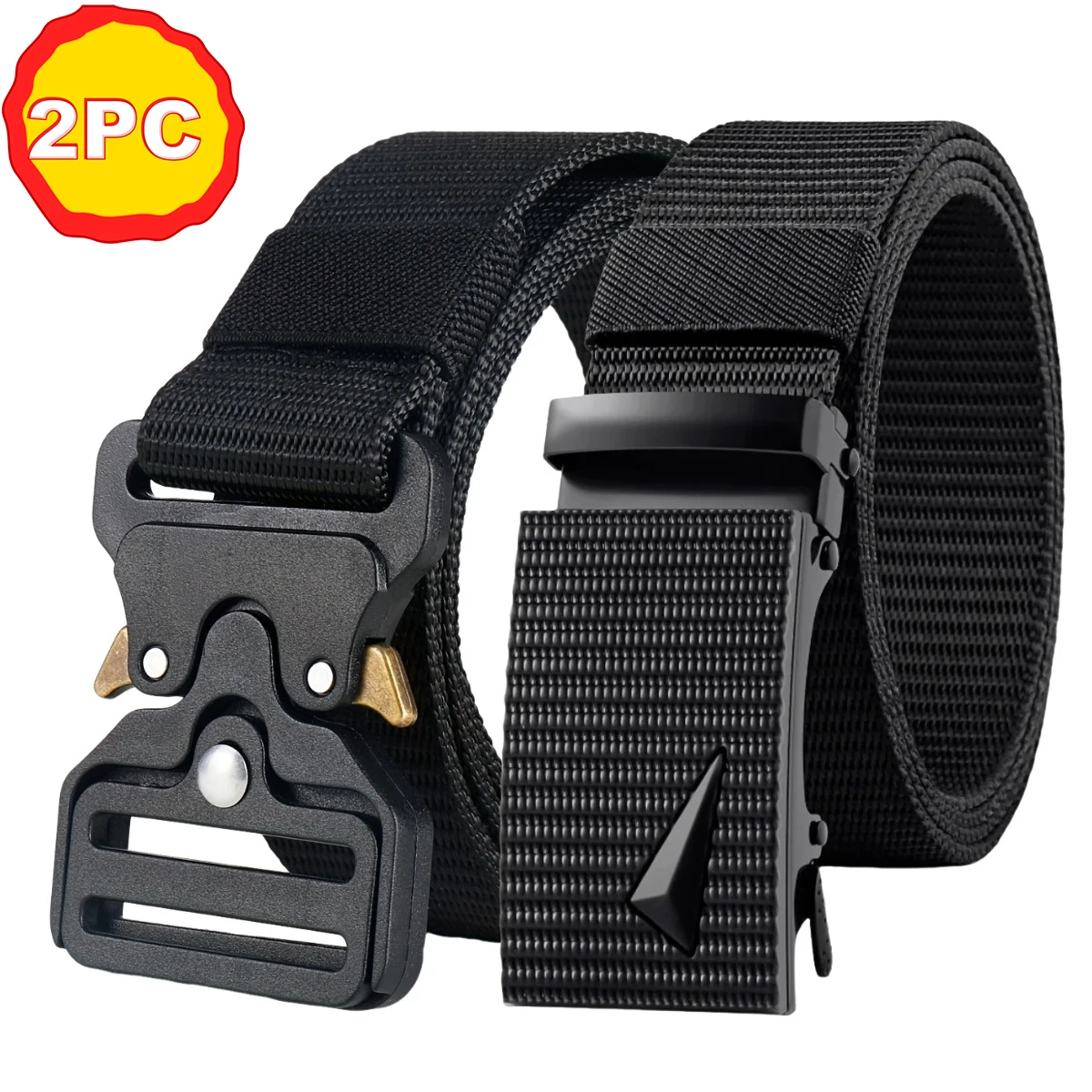 2 Stück, modischer Herrengürtel, geeignet für den täglichen Gebrauch mit Jeans oder Freizeithosen, Vatertagsgeschenk