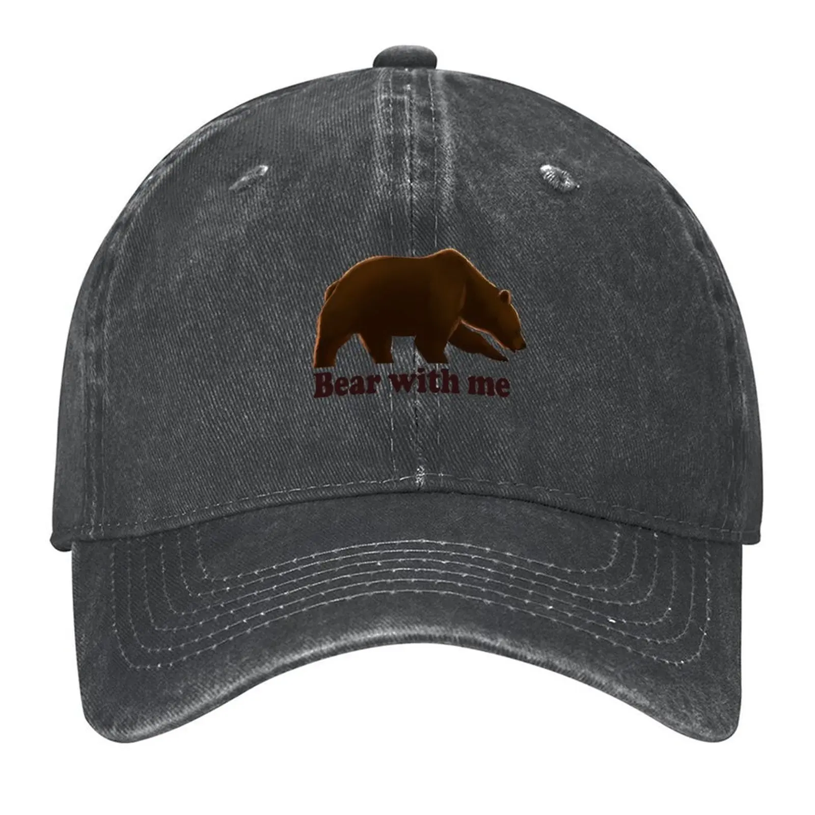 

Bear with me Baseball Cap Hat Luxury Brand Beach Outing New In Hat Hip Hop Women's Golf Clothing Men's
