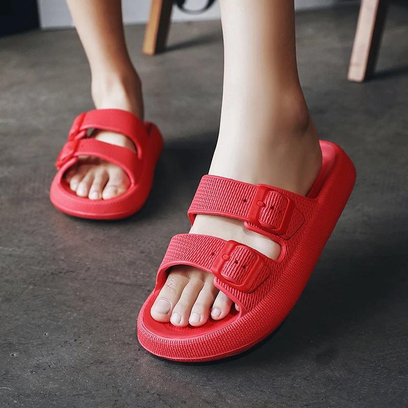 Mens  Casual Non-slip Slides Summer Massage Flip Flops Bathroom Beach Slipper Fashion Soft Sole woman sandals shoes slippers