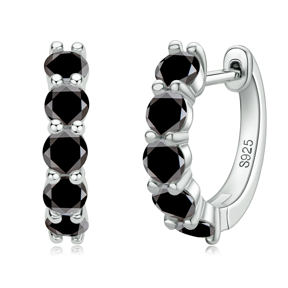 JoyceJelly Ohrstecker aus 925er-Sterlingsilber mit Moissanit-Diamant, 1 CT/2 CT, Rundschliff, Ohrhaken, Damen-Ohrringe, Hochzeit, edler Schmuck – Detail 16