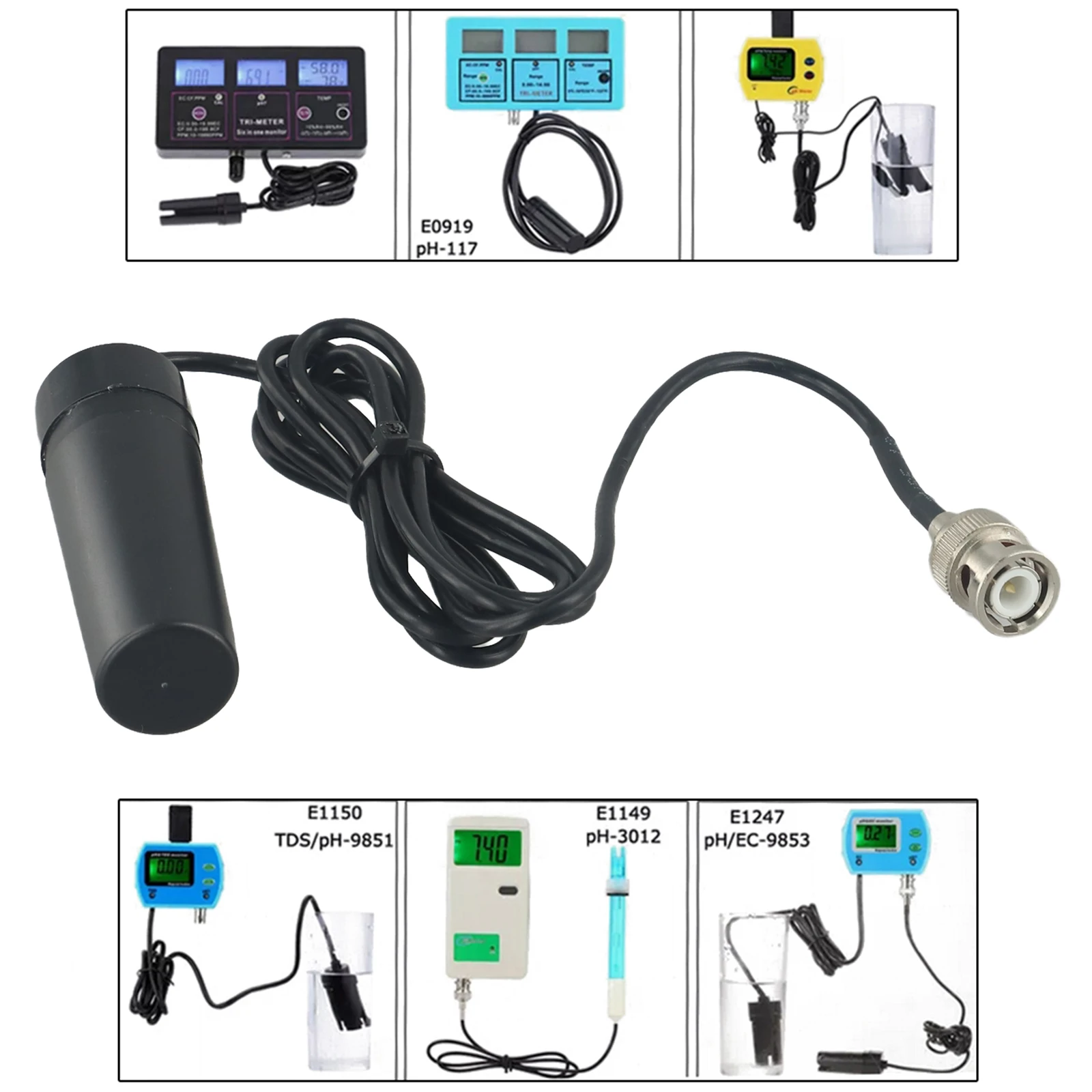 

Controllers Swimming Pools BNC Connector Laboratory Electrode Probe Type Of Electrode Weight Accurate Measurement