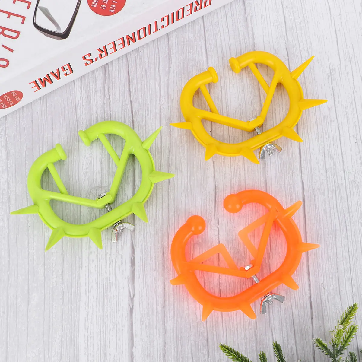 

5Pcs Cow Nose Thorn Cattle Weaner Calf Weaning Tool Durable Plastic Stop Milk Feeding Prevent Licking Reduce Weaning Stress