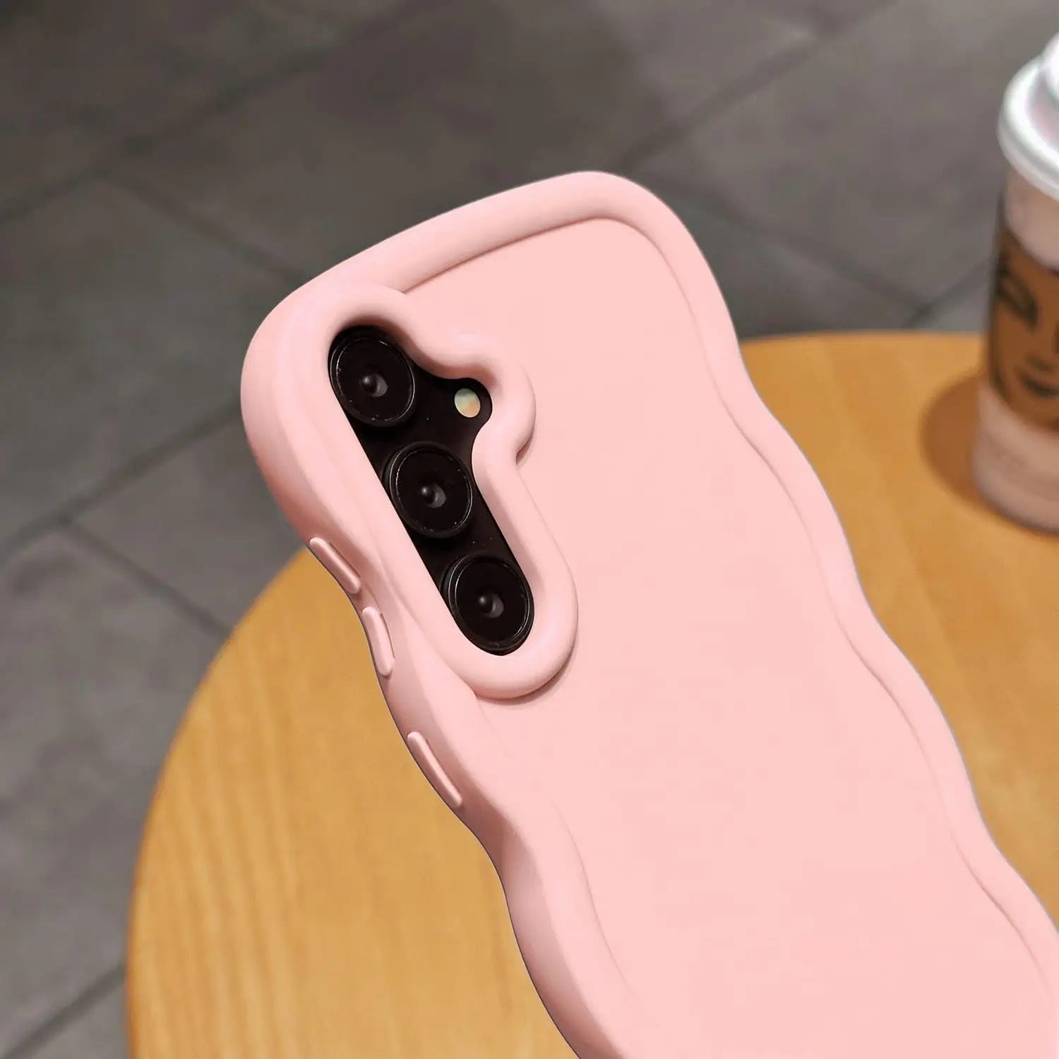 A15 Hülle Macaron-Farbe, gewellter Rahmen, weiche TPU-Schutzhülle für Samsung A05S A14 A16 A17 A25 A54 A35 A55, stoßfeste Handyhülle, Coque – Detail 4