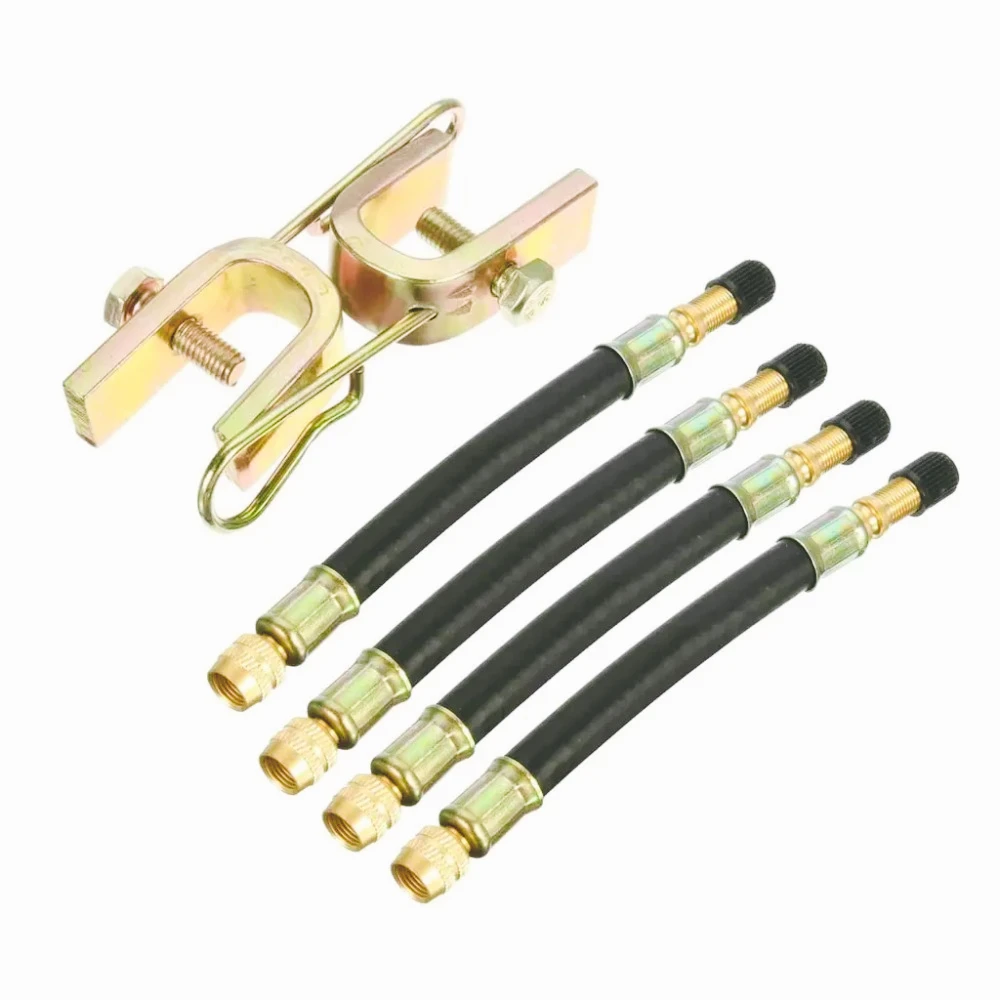 

4 piezas adaptadores extensión válvula neumático para camiones, furgonetas y vehículos transporte, 180mm/140mm +
