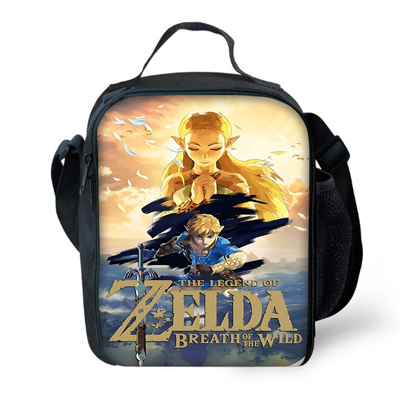 Bolsa grande con aislamiento para niños, bolsa de capacidad The Legends of Zeldas para niños y niñas, pícnic al aire libre, fiambrera térmica