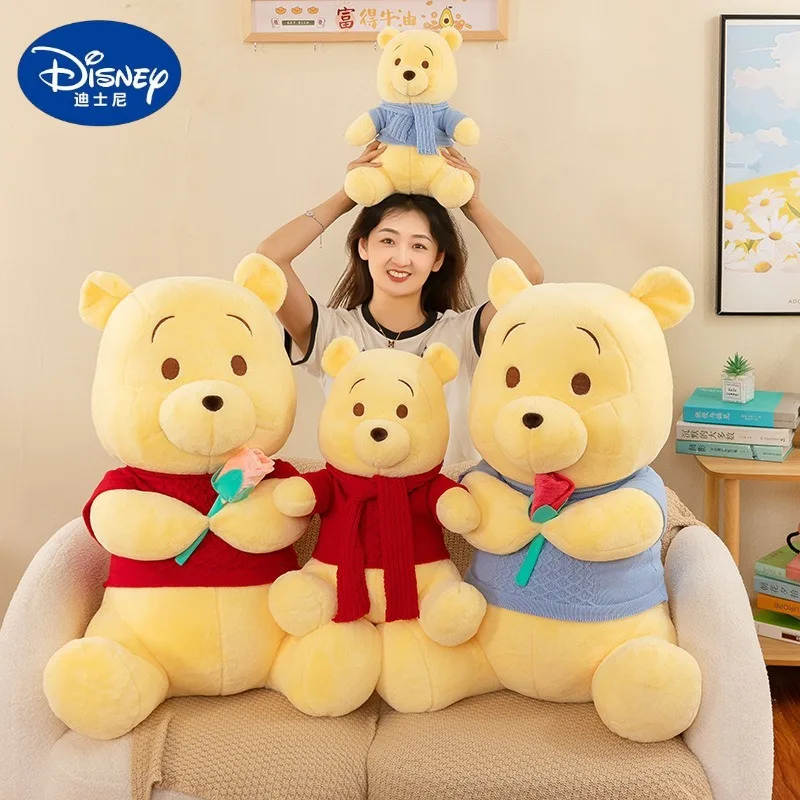 

Плюшевая игрушка Винни-Пух, очень большой размер (50/65/85 см), аниме-стиль, Дисней, кавайный декор для комнаты, плюшевая подушка, детские праздничные подарки