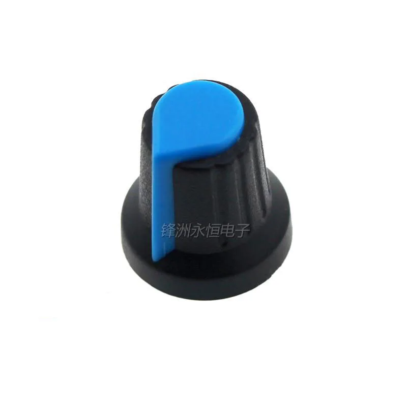 10Pcs WH148 Potentiometer Switch knob Cap Plastic Knob Plum Handle 15X17mm AG2 Handle 6MM BLACK RED YELLOW ORANGE WHITE