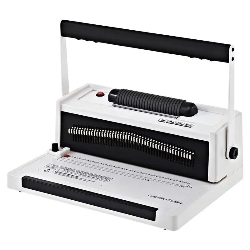 34-Hole Calendar Coil Binder, Full Pull Knife Round Hole Puncher for Dual Coil Wall Calendars & Loose-Leaf Documents