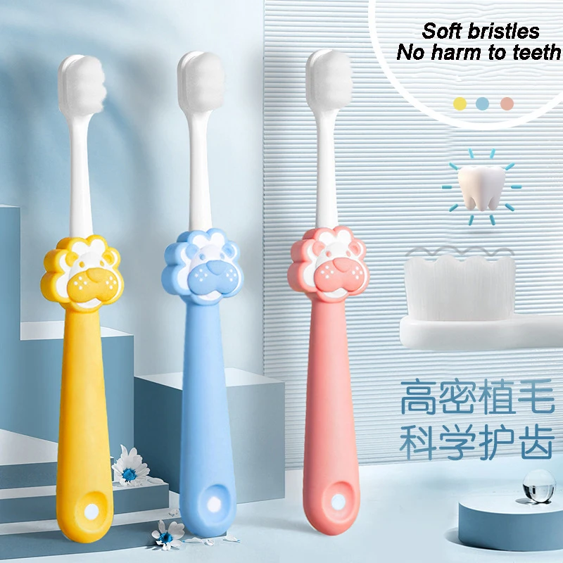 Kids Toothbrush Ultra-fine Super Soft Dense Bristle Toothbrush Deep Cleaning Bristle Brush For Oral Teeth Care Tools Accessories