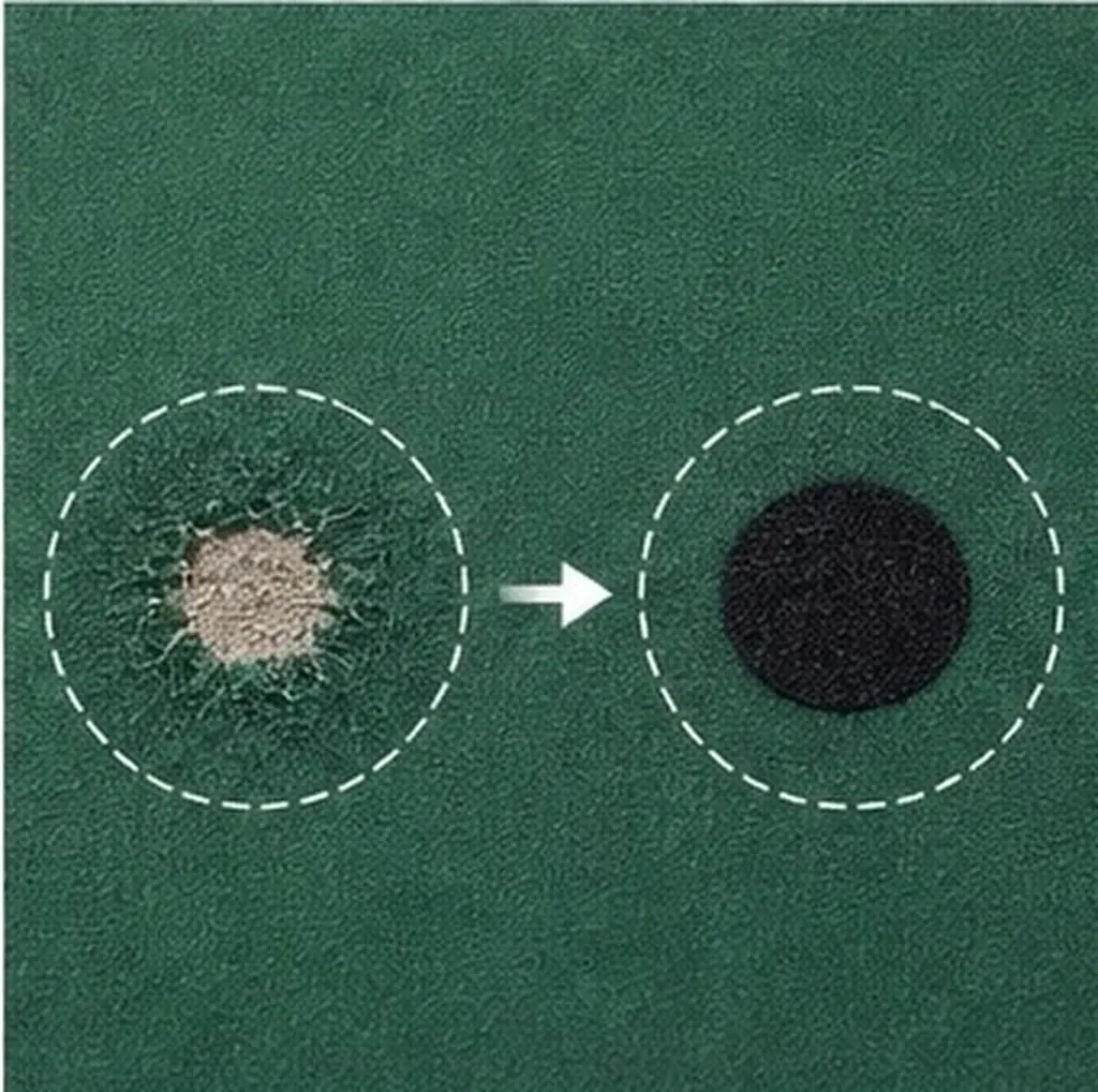 Black Dot Pool Table Marker Stickers – 4-Sheet Round Felt Repair Patches for Snooker & Billiards