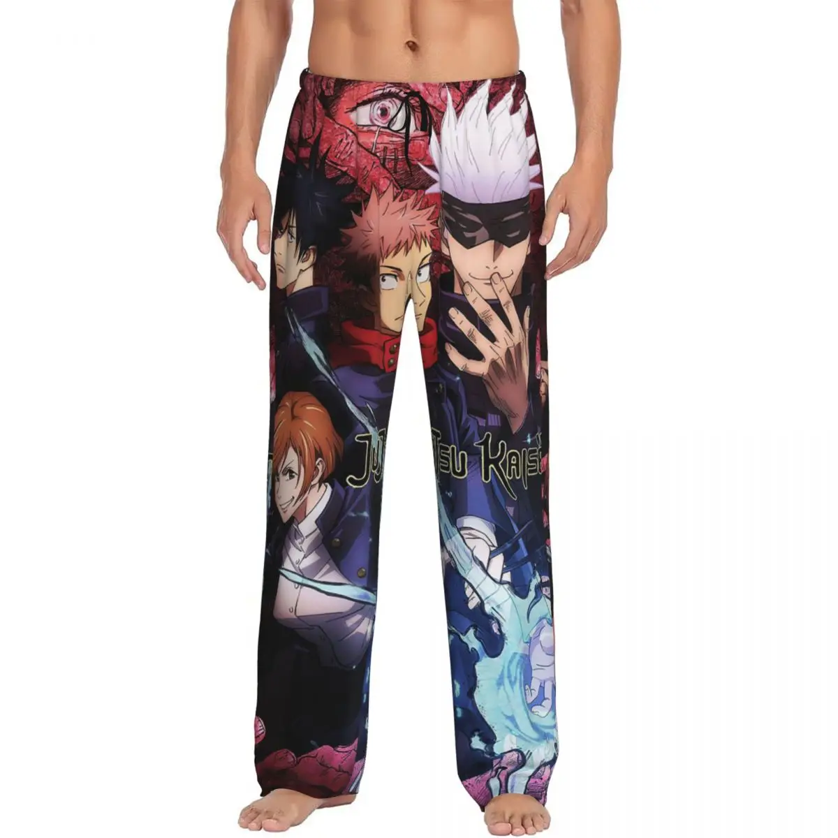 

Пользовательские Megumi Besto Friendo Jujutsu Kaisen Sukuna аниме пижамные штаны мужская одежда для сна нижняя часть с карманами
