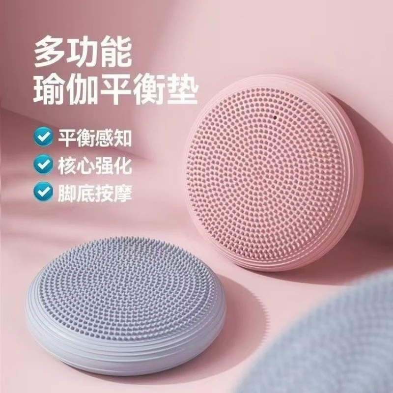 

Утолщенная надувная балансировочная подушка для йоги 34 см, тренажер для динамической стабильности из ПВХ, для женщин, для домашней йоги, пилатеса, фитнеса, для использования в домашнем спортзале