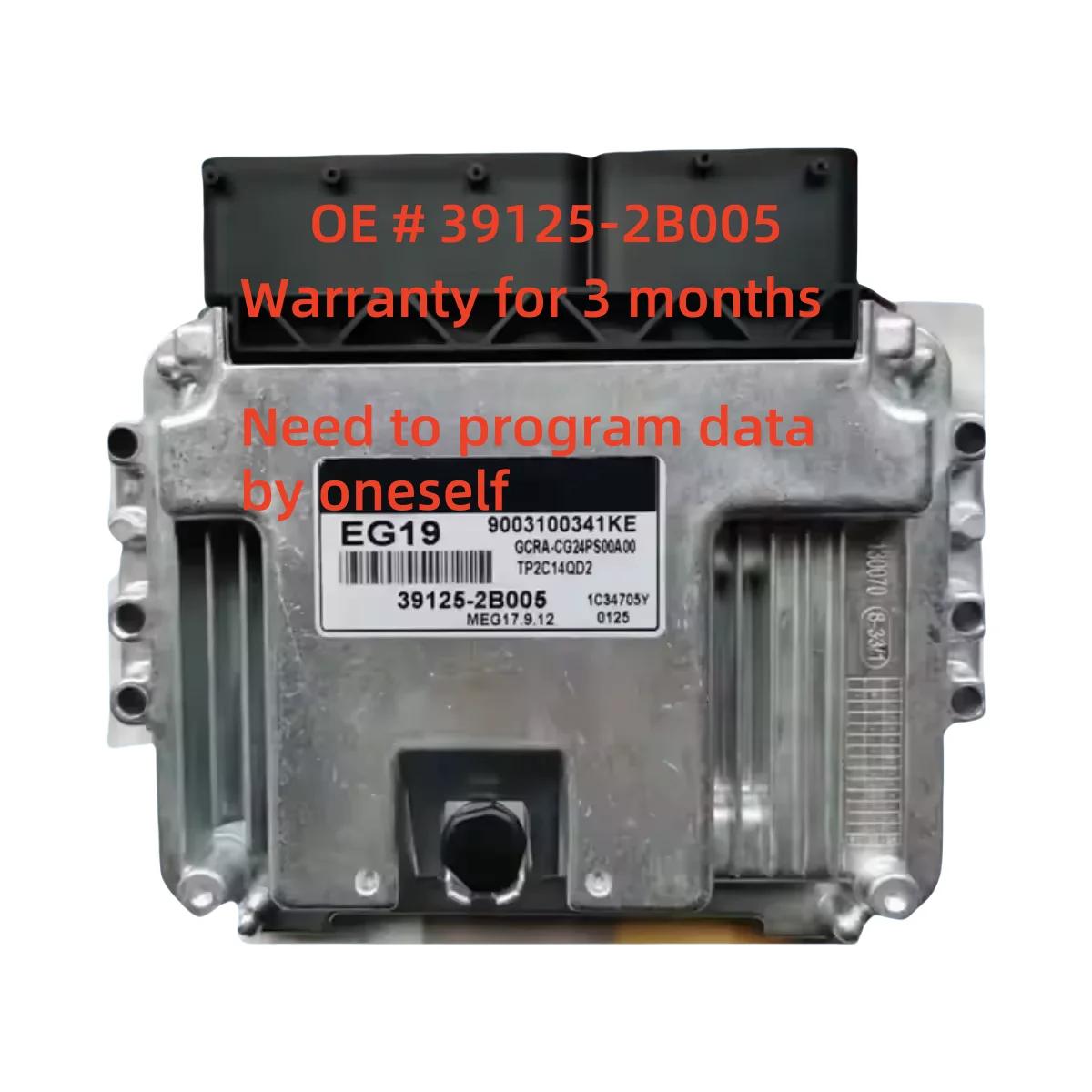 

High quality 39125-2B005 391252B005 ECU Electronic Control Module Unit Engine Computer Board for Hyundai I20