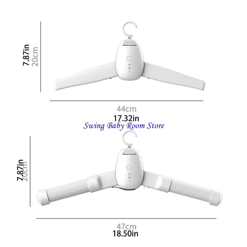 مجفف محمول كهربائي K1AD للملابس مرفق تجفيف أحذية الملابس المصغرة