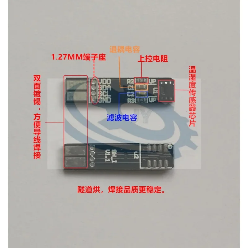 1Pcs SHT20/HTU21/SI7021/HDC1080 Temperature and Humidity Sensor Module. Ultra Small and Convenient