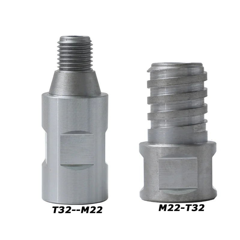 DONGXIN 1 Pcs Thread Adapter for Diamond Drill Core Bits Male M22 to Female T32 Connection Convertor Construction Tools