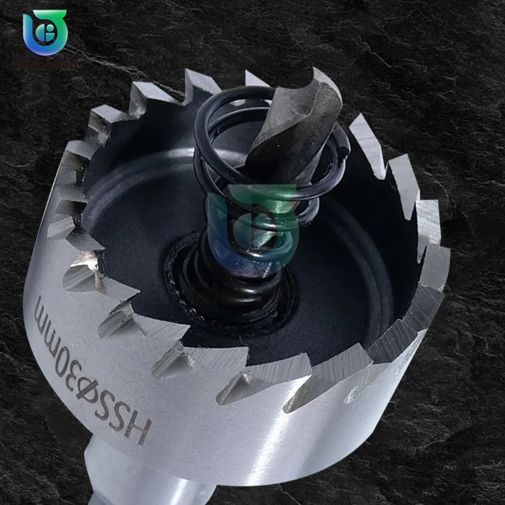 HSS Drill Bit Set 16-50mm Holesaw Hole Saw Cutter Drilling Kit Hand Tool For Stainless Steel Wood Metal Alloy Cutting Tip Drill