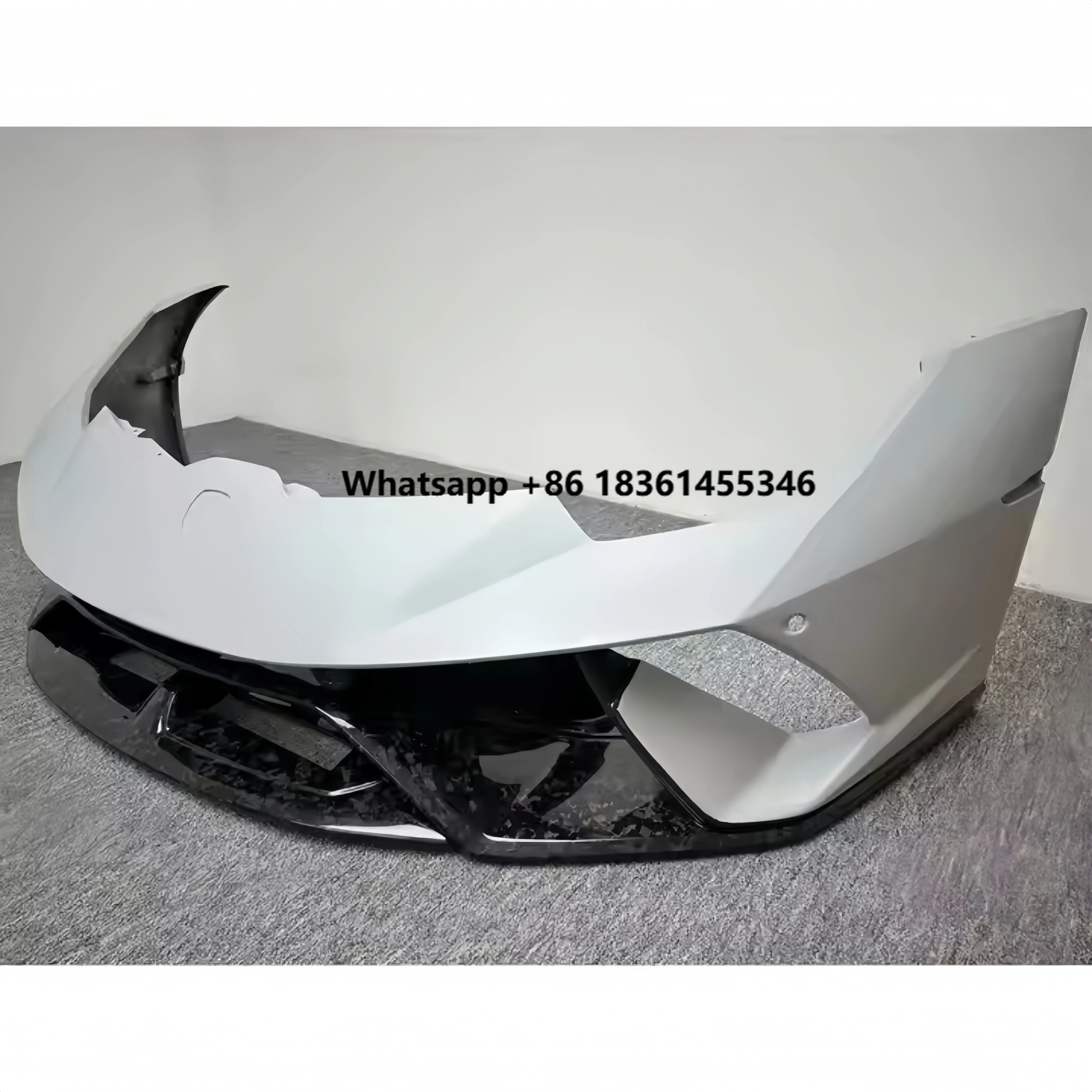 

Suitable for LP580 LP610 Modified P-style Bumper with Dry Carbon Fiber Front Bumper and Car Accessories