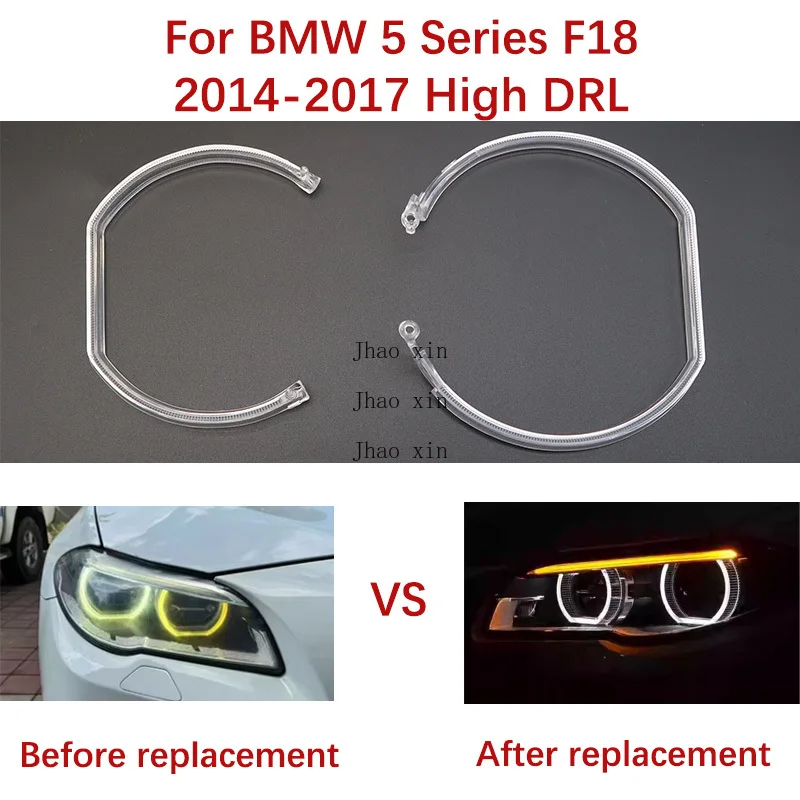 

Направляющие полосы белого света «ангельские глазки» для BMW 5 серии F18 F10 2014-2017, светодиодные автомобильные фары, направляющие полосы DRL, модуль балласта