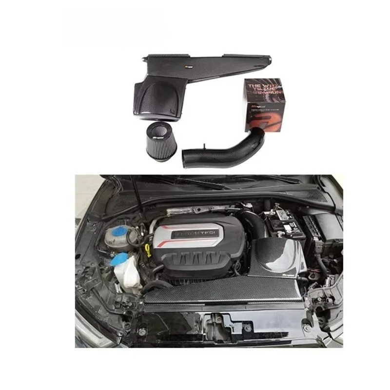 

Original Design Style 100% Dry Carbon Fiber Cold Air Intake System for A3 EA888 GEN3 1.8T 2.0T 2014-UP