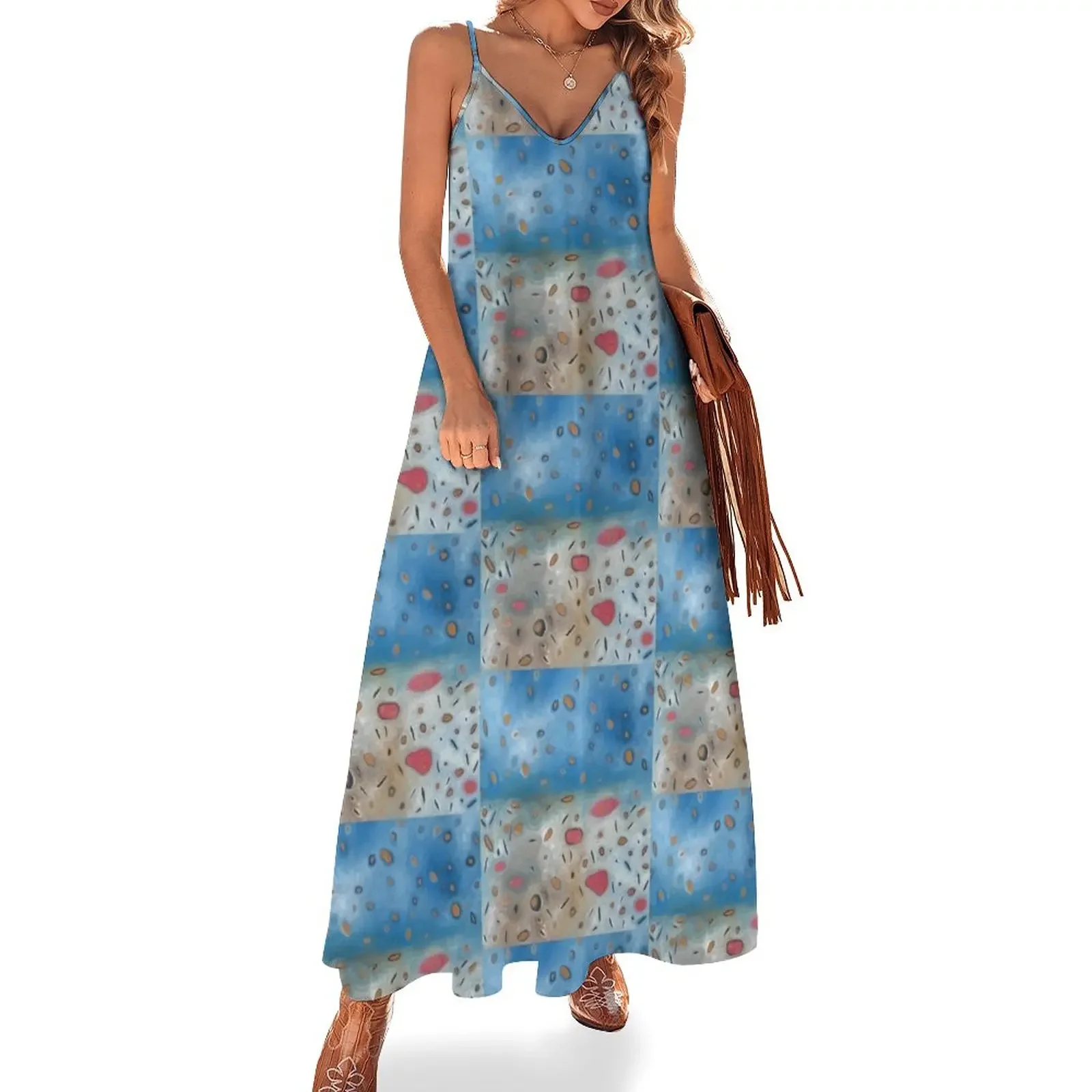 

Particle Dream Abstract Sleeveless Dress women evening dress Dresses gala womens clothing