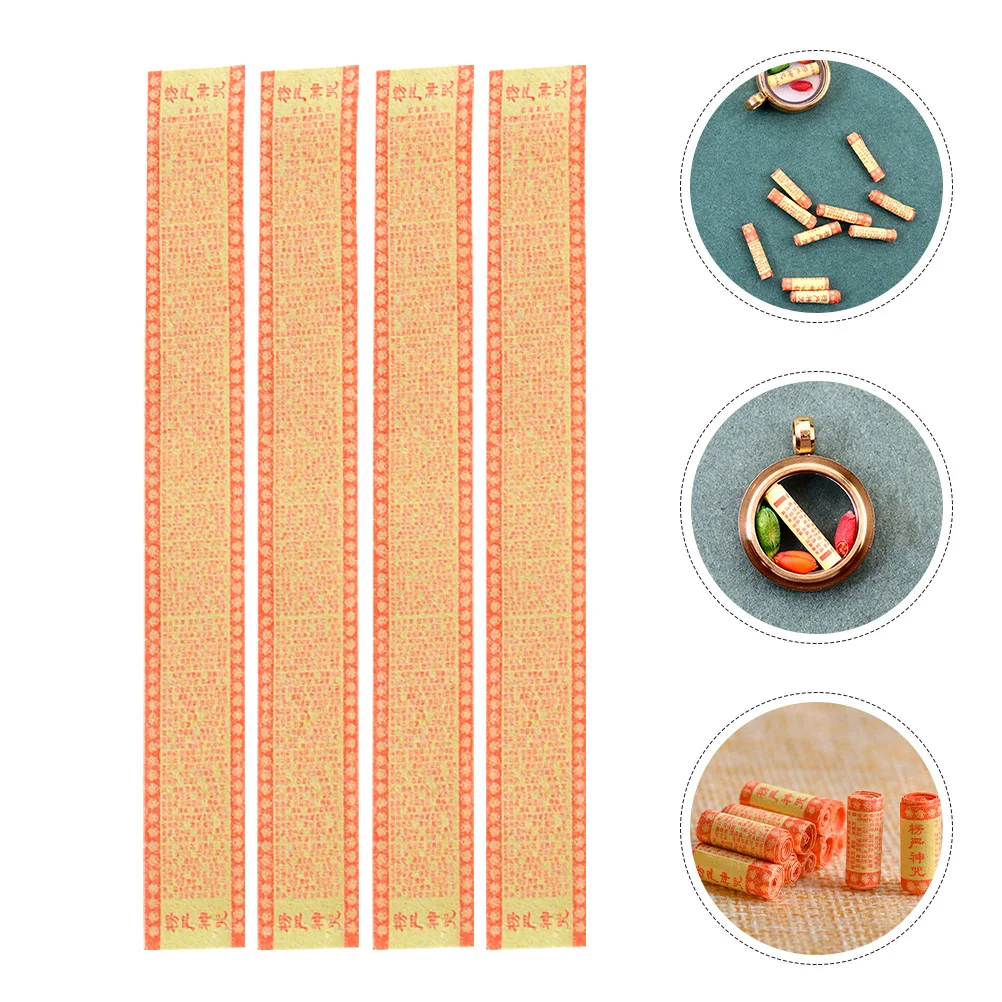 Remplisseur d'amulette minuscule pour bijoux, Mini ornement d'écriture religieuse, breloque de protection avec signification culturelle profonde, 12 pièces