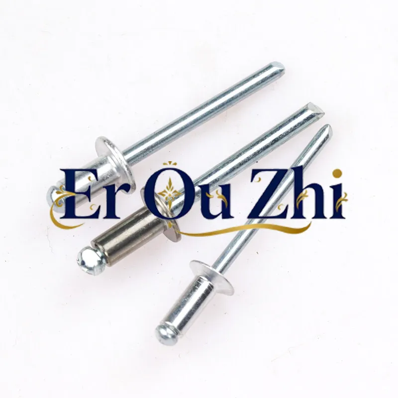 Double Rivet Flat Head Aluminum Latin Round Head Countersunk Head 304 Stainless Steel Pull Nail Screw Decorative Nail Willow