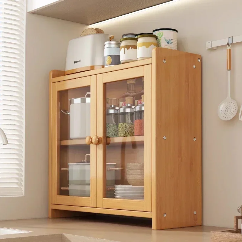 Household GoodsEdge Cabinet Shelf Multi-layer Countertop Kitchen Edge Cabinet Multifunctional Door Storage Seasoning Table