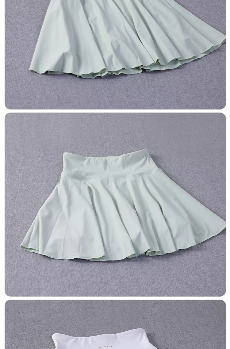 Yoga Wear Athletic Skorts Lauftraining Sportröcke Hoch taillierter, plissierter Tennisrock für Damen – Detail 5