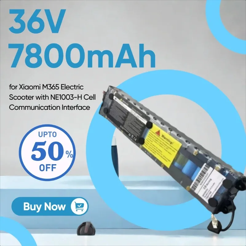 

36V 7800mAh 18650 10S3P Lithium Li-ion Battery Pack for Xiaomi M365 Electric Scooter with NE1003-H Cell Communication Interface
