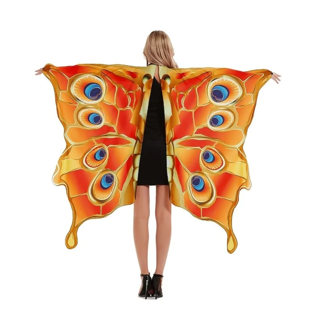 Wraps Colorful Butterfly Wings Costume Dress Up Elegant Butterfly Cape Comfortable To Wear Fancy Dress Pixie Cloak Halloween