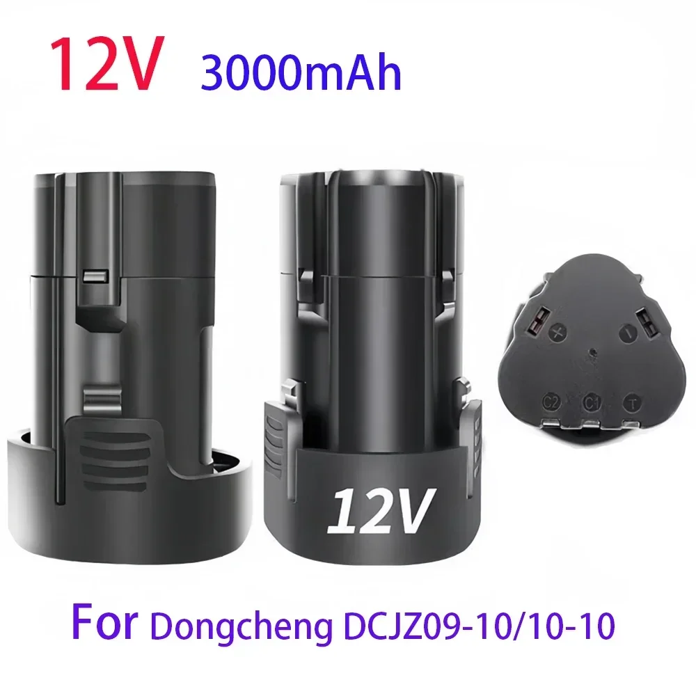 12V 100% New 3000mAh Tools Electric Battery for Dongcheng DCJZ09-10/10-10 Drill Screwdriver Wireless Electric Drill