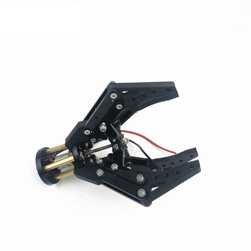 3D Printed 4 Fingers Robot Mechanical Arm Clamp Robot Gripper N20 Motor Clip Acrylic Robot Gripper For Drone Robot Claw DIY Kit