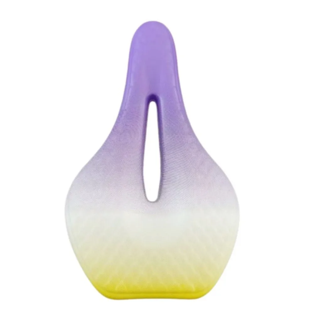 Comfort Focused Hollow Bike Saddle with Gradient Design Breathable Channel and High Elasticity Foam Cushioning