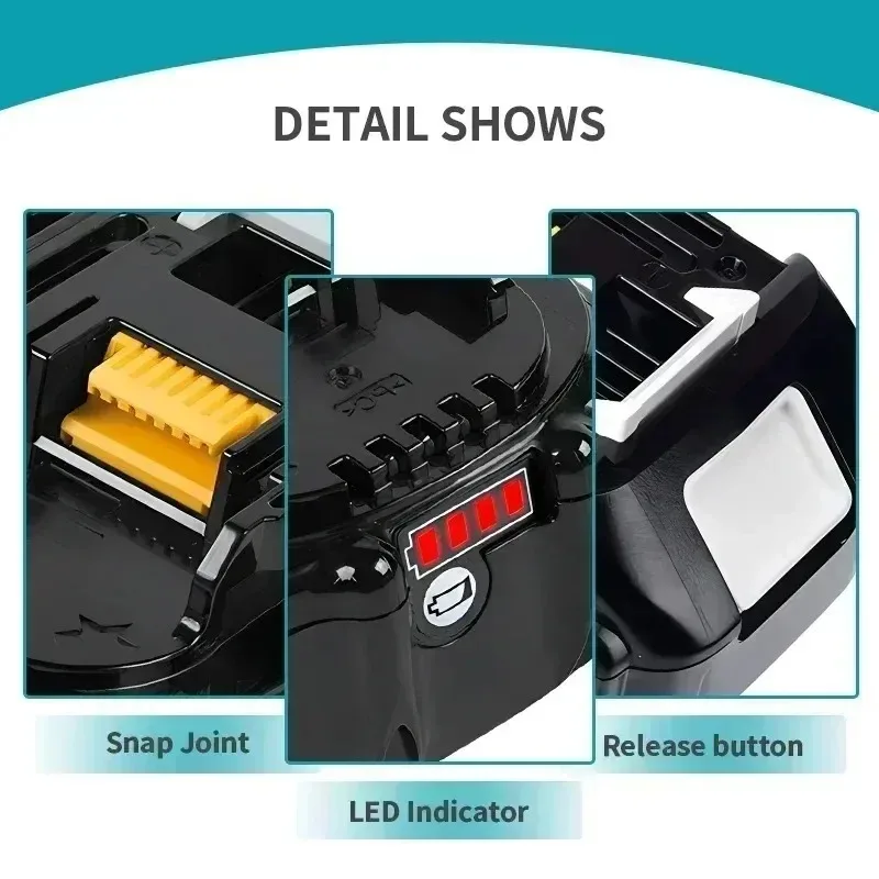 Makita 18V LXT Lithium-ion Battery 5Ah 6Ah 9Ah Replacement for BL1860B BL1850B BL1840 BL1830 BL1815 Cordless Power Tool Battery